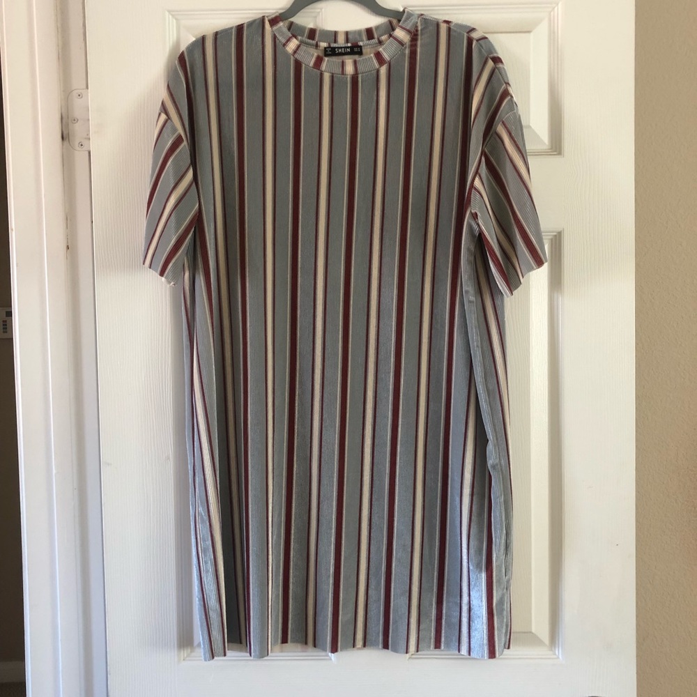 Velvet T-shirt dress
